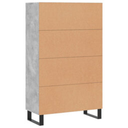 Berkfield Highboard Concrete Grey 69.5X31X115 Cm Engineered Wood - thumbnail 8