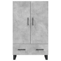 Berkfield Highboard Concrete Grey 69.5X31X115 Cm Engineered Wood - thumbnail 6