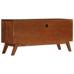 Berkfield Tv Cabinet With 3 Drawers 110X35X50 Cm Solid Acacia Wood - thumbnail 4