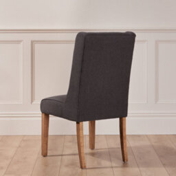 Dibor Cannes Button Back Kitchen Furniture Dining Room Chair - Charcoal - thumbnail 4