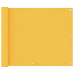 Berkfield Balcony Screen Yellow 75X400 Cm Oxford Fabric - thumbnail 1