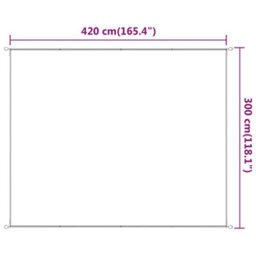 Berkfield Vertical Awning Light Green 300X420 Cm Oxford Fabric - thumbnail 5
