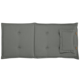 Beliani Set Of 8 Back/seat Cushions Maui 40 X 54 Cm Grey - thumbnail 5