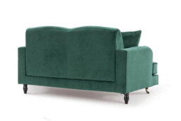 Velvet Bottle Green 2 Seater Sofa Ashton - thumbnail 5