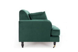 Velvet Bottle Green 2 Seater Sofa Ashton - thumbnail 4