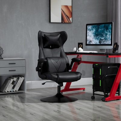 Vinsetto Gaming Chair Home Office Chair W/ Swivel Pedestal Base Lumbar Support - image 1