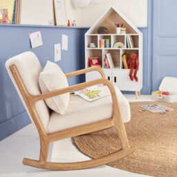 Sweeek - Children's House-Shaped Bookcase With Storage Tobias White 80.5X30X133 Cm - thumbnail 9