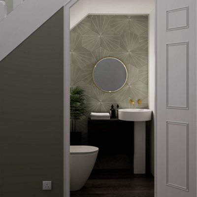 Sensio Aspect Brass Effect Circular Wall-Mounted Bathroom Illuminated Modern Illuminated Mirror (H)60Cm (W)60Cm - image 1