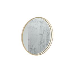 Sensio Aspect Brass Effect Circular Wall-Mounted Bathroom Illuminated Modern Illuminated Mirror (H)60Cm (W)60Cm - thumbnail 2