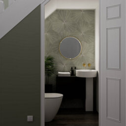 Sensio Aspect Brass Effect Circular Wall-Mounted Bathroom Illuminated Modern Illuminated Mirror (H)60Cm (W)60Cm