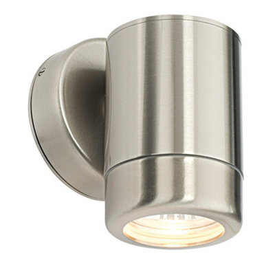 Dimmable Outdoor Ip65 Wall Downlight - 7W Gu10 Led Marine Grade Stainless Steel - image 1
