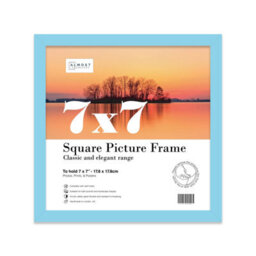 7X7 Light Blue Picture Frame (17.8 X 17.8Cm) Poster, Photo, Artwork, Gallery Wall Or Print - thumbnail 1