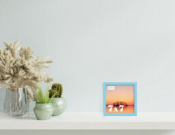 7X7 Light Blue Picture Frame (17.8 X 17.8Cm) Poster, Photo, Artwork, Gallery Wall Or Print - thumbnail 2