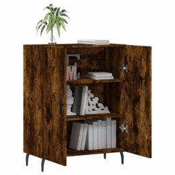 Berkfield Classic Sideboard Smoked Oak 69.5X34X90 Cm Engineered Wood - thumbnail 4