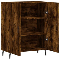Berkfield Classic Sideboard Smoked Oak 69.5X34X90 Cm Engineered Wood - thumbnail 6