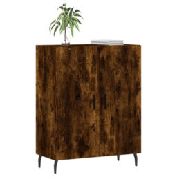 Berkfield Classic Sideboard Smoked Oak 69.5X34X90 Cm Engineered Wood - thumbnail 3