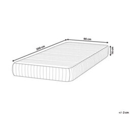 Beliani Pocket Spring Mattress Misty H3/4 Firm 90 X 200 Cm (Eu Single) - thumbnail 3