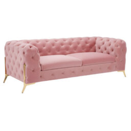 Stratus Interiors Modern Italian Chesterfield Sofa Plush Velvet 3 Seater 195W - thumbnail 3