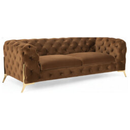 Stratus Interiors Modern Italian Chesterfield Sofa Plush Velvet 3 Seater 195W - thumbnail 5