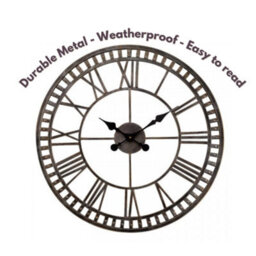 Marco Paul 60Cm Open Faced Roman Numerals Clock Outdoor/indoor - thumbnail 6