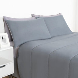 OHS Coverless 10.5 Duvet & Pillowcase,  Grey/silver  - King - thumbnail 6