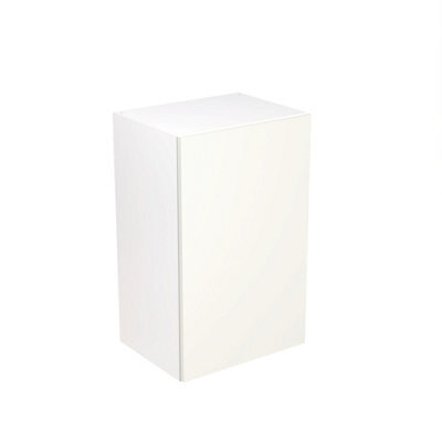 Kitchen Kit Wall Unit 450mm W/ Slab Cabinet Door - Super Matt White - image 1