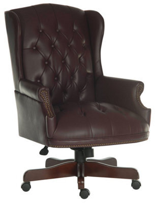 Neirman Luxury  Swivel Burgundy Office Chair - image 1