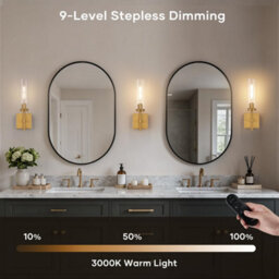 Amorly Set Of 2 Wall Sconce, Wireless Wall Sconces With Remote Control,rechargeable Dimmable Wall Lights For Bedroom Living Room Entryway - thumbnail 6