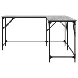 Berkfield Desk Grey Sonoma 149X149X75 Cm Engineered Wood - thumbnail 5
