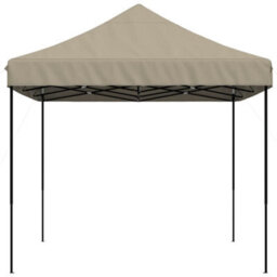 Walplus Foldable Party Tent Garden Gazebo Canopy Pop-Up Taupe 410X279X315 Cm - thumbnail 4