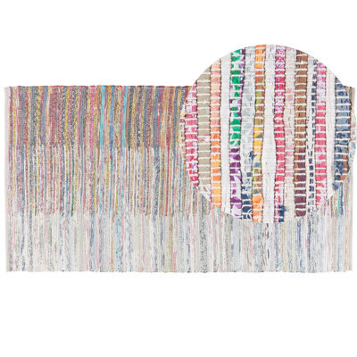 Beliani Rug Mersin Multicolour 80 X 150 Cm Cotton - image 1