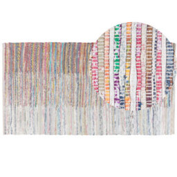 Beliani Rug Mersin Multicolour 80 X 150 Cm Cotton