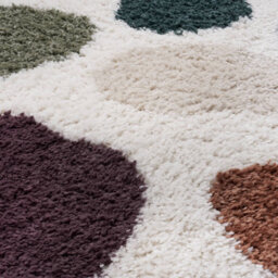 The Rugs Moodi Shaggy Multicolour Mingle Rug  Runner Abstract Thick High Pile For Living Rooms, Bedrooms, Hallways, Kitchens - thumbnail 3