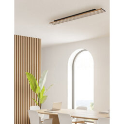 Luminosa Lighting Luminosa Hayden Semi Flush Ceiling Light Matt Black Led 2700/6500K - thumbnail 2