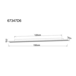 Luminosa Lighting Luminosa Hayden Semi Flush Ceiling Light Matt Black Led 2700/6500K - thumbnail 9