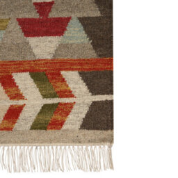 Beliani Rug Kaghsi Multicolour 140 X 200 Cm Wool Kilim - thumbnail 5