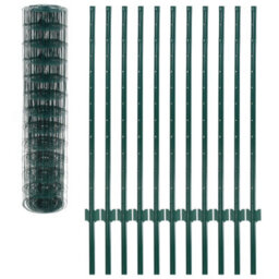 Vidaxl Euro Fence Steel 20X1.2 M Green - thumbnail 3