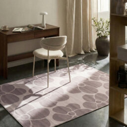 Wyld And Coco Beige Floral Area Rug 140 X 200 Cm - Low Pile Polyester With Anti-Slip Backing - thumbnail 2