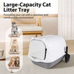 Extra Large Open Cat Litter Tray High Sided Deep Jumbo Rim Pan Box Loo Toilet - thumbnail 6