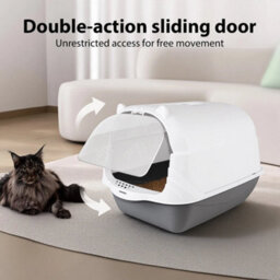 Extra Large Open Cat Litter Tray High Sided Deep Jumbo Rim Pan Box Loo Toilet - thumbnail 4