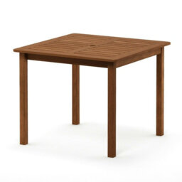 Walplus Furinno Tioman Hardwood Bermuda Square Table In Teak Oil, Natural - thumbnail 3