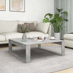 Berkfield Decorative Coffee Table Concrete Grey 100X100X35 Cm Engineered Wood - thumbnail 2