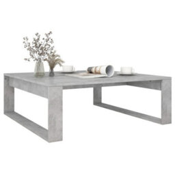 Berkfield Decorative Coffee Table Concrete Grey 100X100X35 Cm Engineered Wood - thumbnail 4