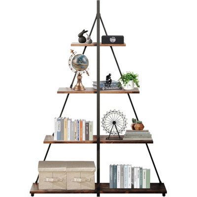 4-Tier A-Shaped Corner Bookcase - image 1