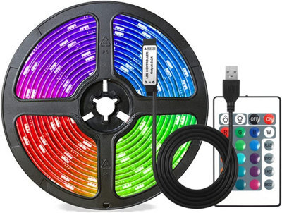 Brightex LED Brightex, Led Strip Lights Rgb 15M Colour Changing With Remote & Usb For Kitchen, Bedroom - image 1