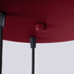 Luminosa Lighting Luminosa Halo Cluster Pendant Ceiling Light Burgundy 3X G9 - thumbnail 6
