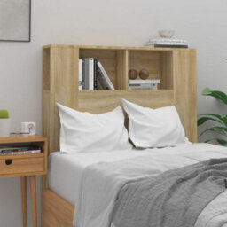 Berkfield Headboard Cabinet Sonoma Oak 100X18.5X104.5 Cm - thumbnail 1