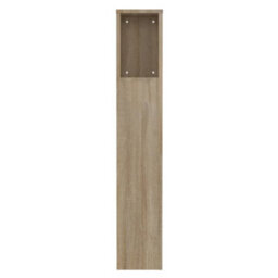 Berkfield Headboard Cabinet Sonoma Oak 100X18.5X104.5 Cm - thumbnail 5