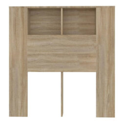 Berkfield Headboard Cabinet Sonoma Oak 100X18.5X104.5 Cm - thumbnail 4
