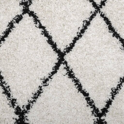 Walplus Shaggy Rug Pamplona High Pile Modern Cream And Black 100X200 Cm - thumbnail 9